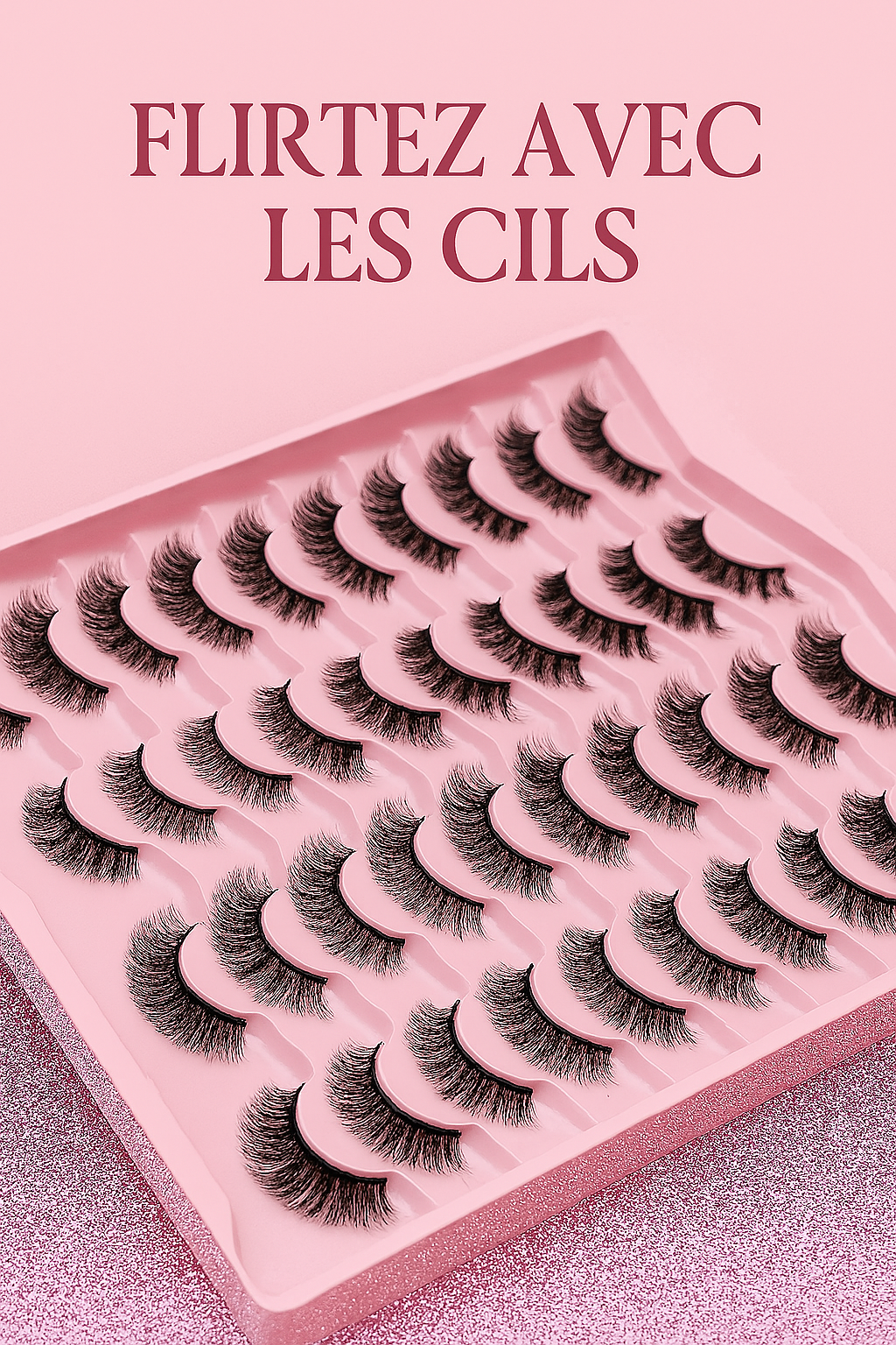 Lot de 5 à 20 Paires – Faux Cils 3D AYRMILLA Effet Vison | Volume Intense & Réutilisables - Blinksy